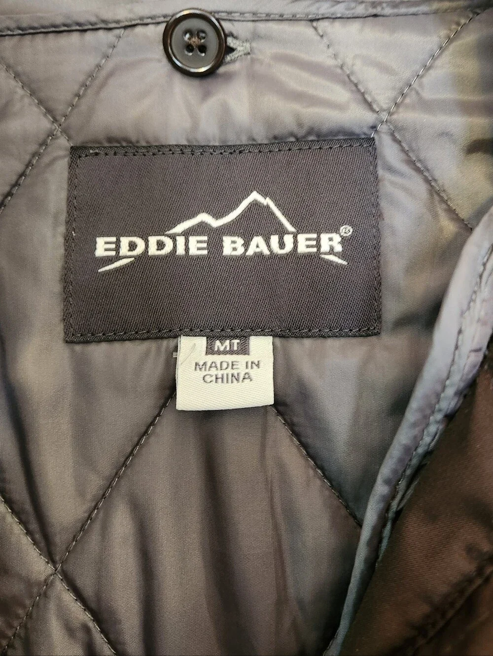 Eddie Bauer Women's Dark Brown Hooded Insulated Trench Coat - Size MT